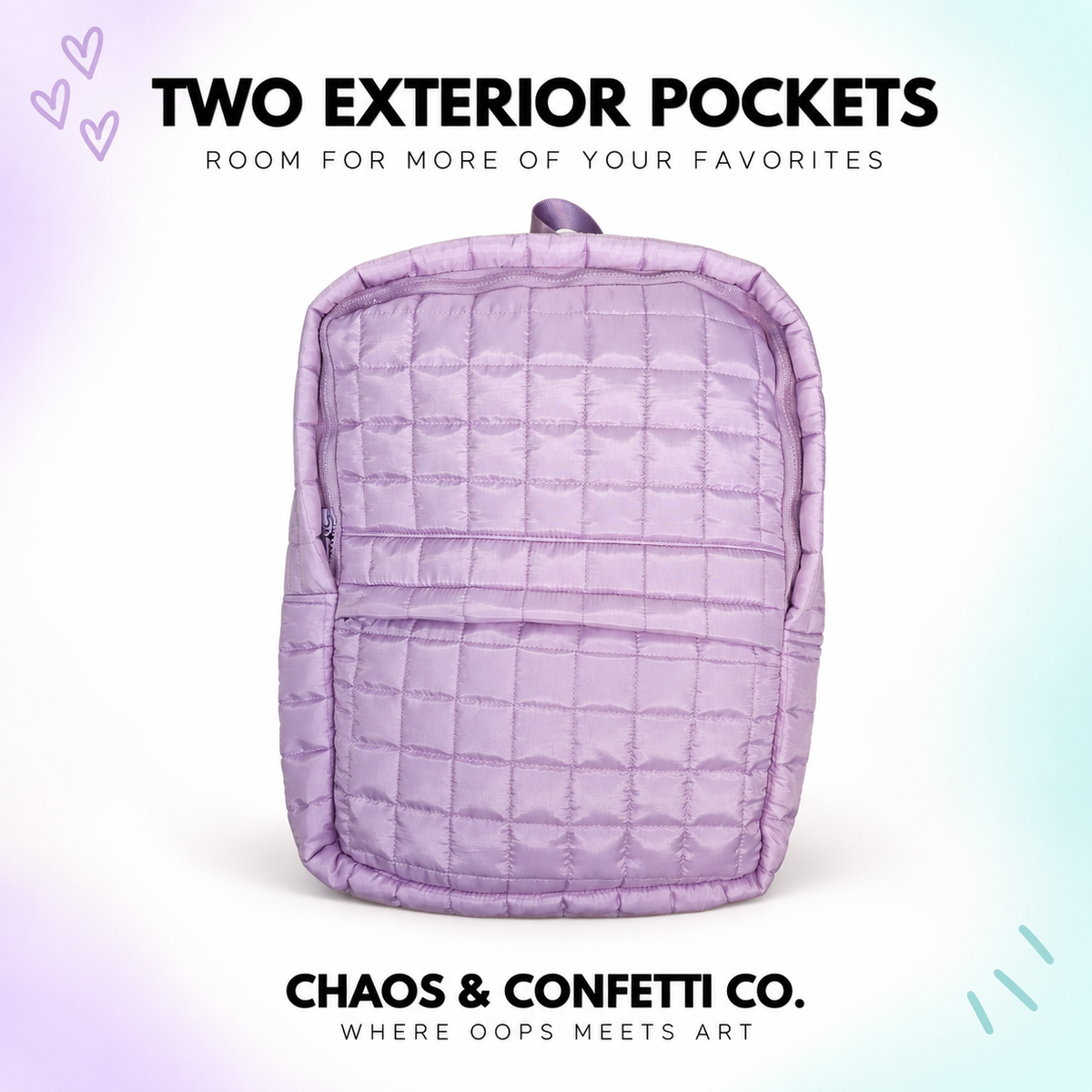Quilted Backpack & Bag Set