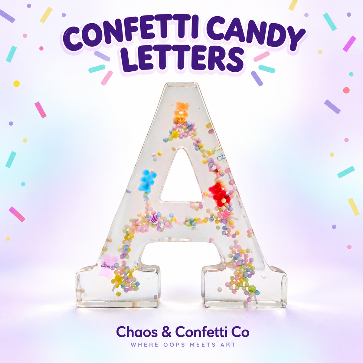 Confetti Candy Letter