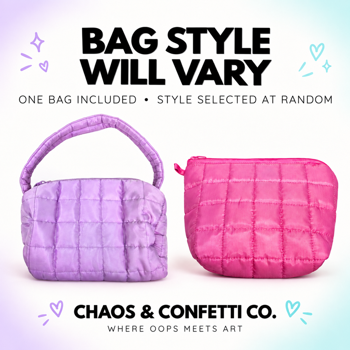 Quilted Backpack & Bag Set