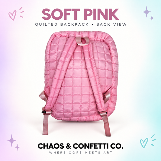 Quilted Backpack & Bag Set